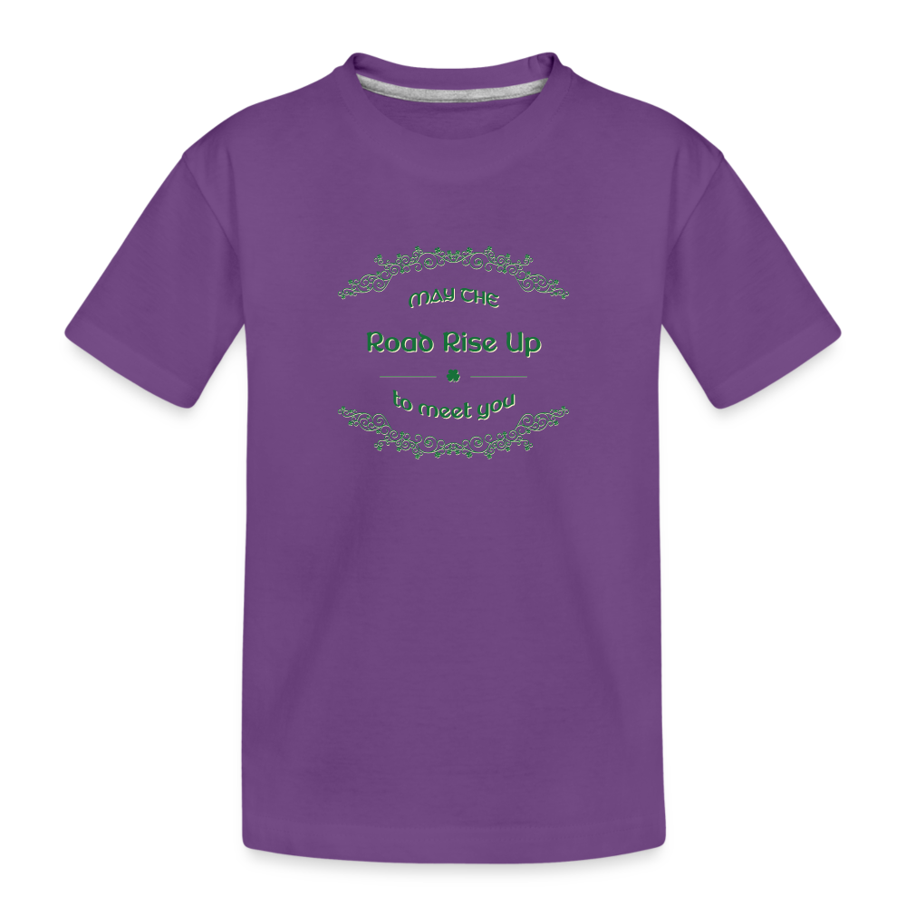 May the Road Rise Up to Meet You - Toddler Premium T-Shirt - purple