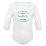 May the Road Rise Up to Meet You - Organic Long Sleeve Baby Bodysuit - white