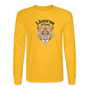Lioness of God - Unisex Long Sleeve T-Shirt - gold