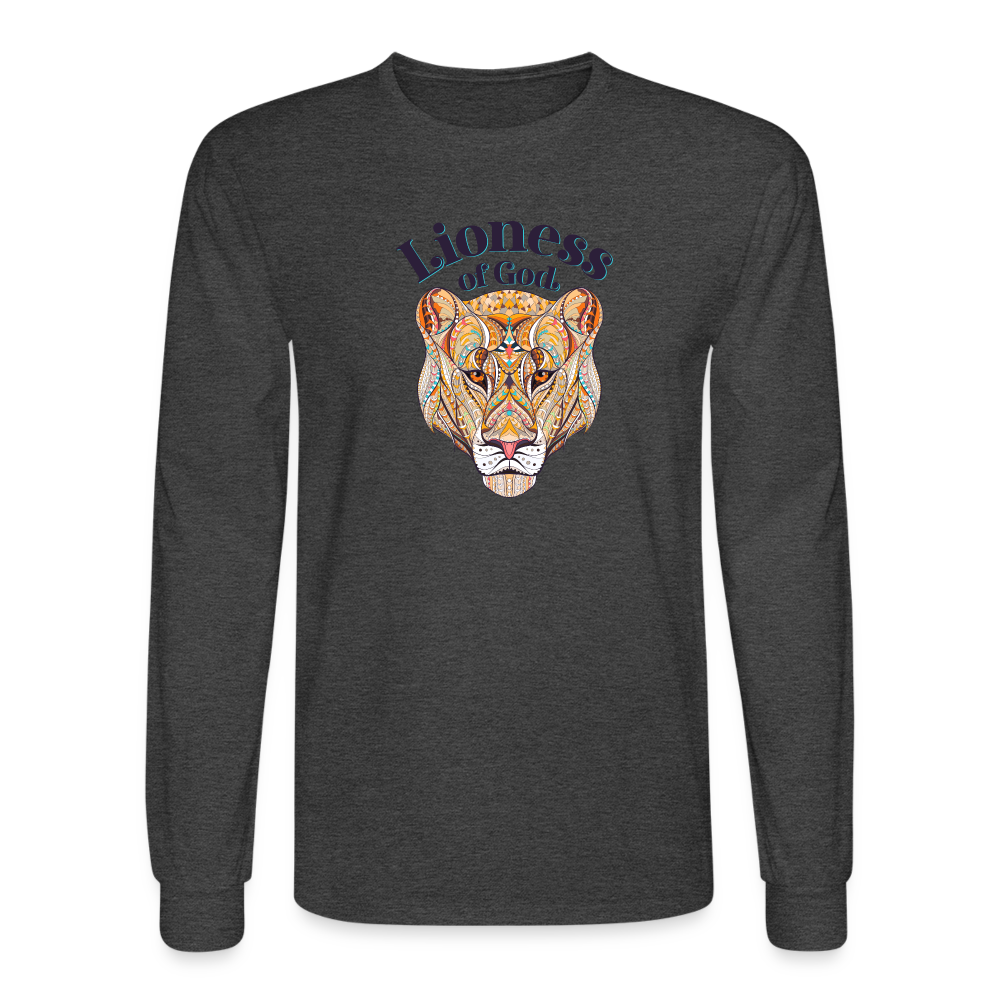 Lioness of God - Unisex Long Sleeve T-Shirt - heather black