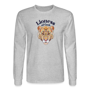 Lioness of God - Unisex Long Sleeve T-Shirt - heather gray