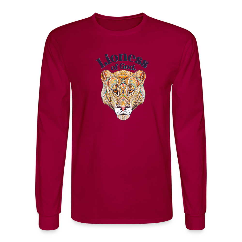 Lioness of God - Unisex Long Sleeve T-Shirt - dark red