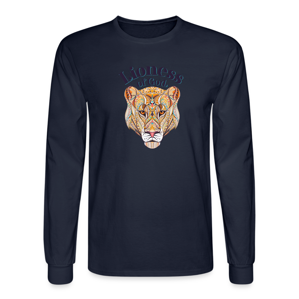 Lioness of God - Unisex Long Sleeve T-Shirt - navy