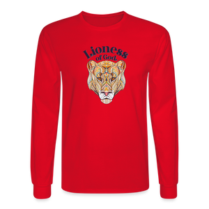 Lioness of God - Unisex Long Sleeve T-Shirt - red