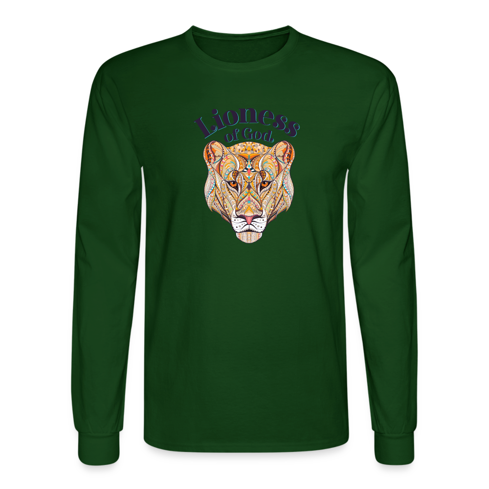 Lioness of God - Unisex Long Sleeve T-Shirt - forest green