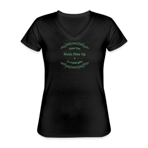 May the Road Rise Up to Meet You - Women's V-Neck T-Shirt - black