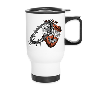 Heart for the Savior - Travel Mug - white