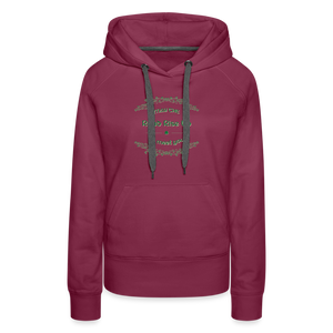 May the Road Rise Up to Meet You - Women’s Premium Hoodie - burgundy