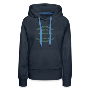 May the Road Rise Up to Meet You - Women’s Premium Hoodie - navy