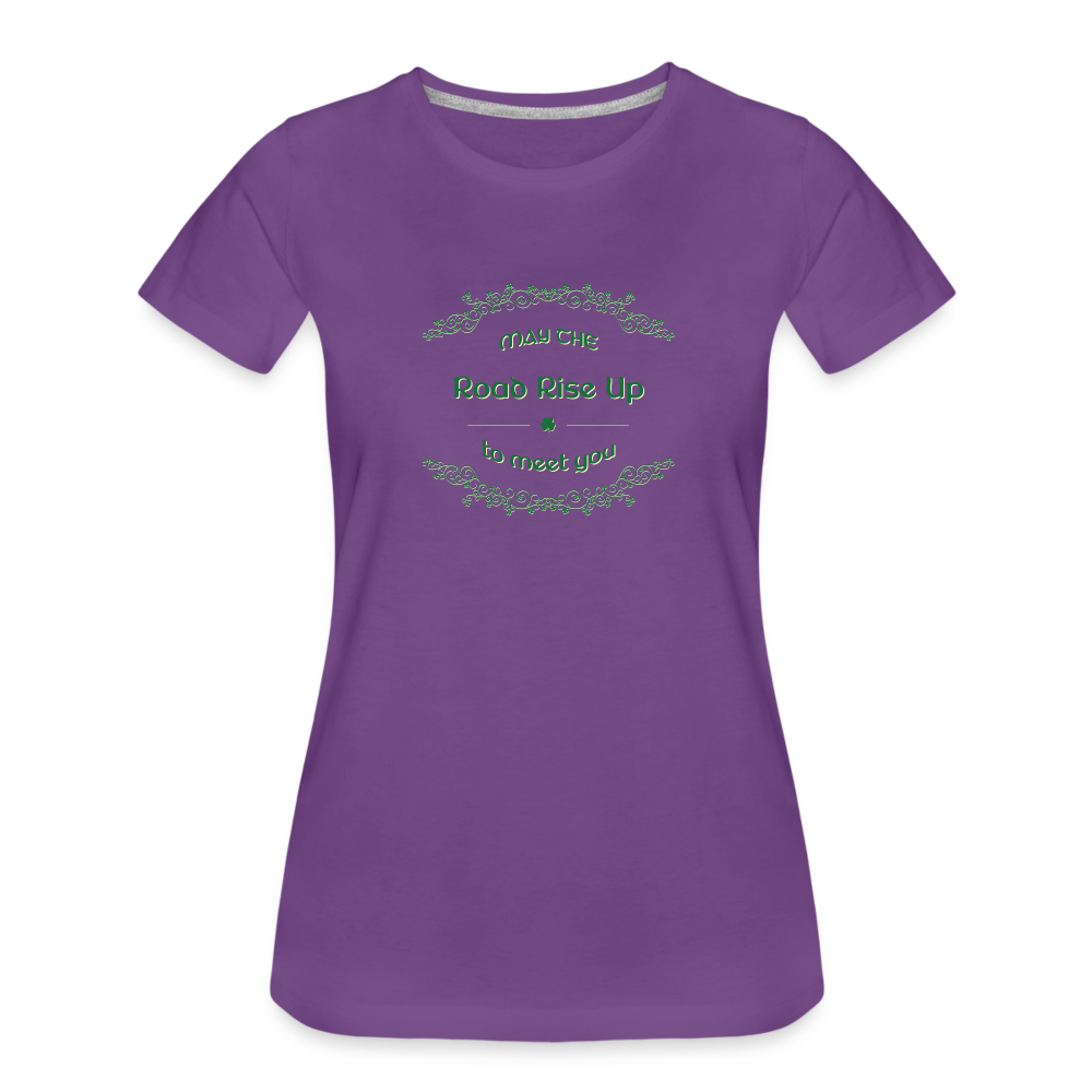 May the Road Rise Up to Meet You - Women’s Premium T-Shirt - purple