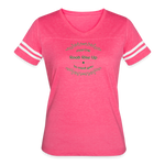 May the Road Rise Up to Meet You - Women’s Vintage Sport T-Shirt - vintage pink/white