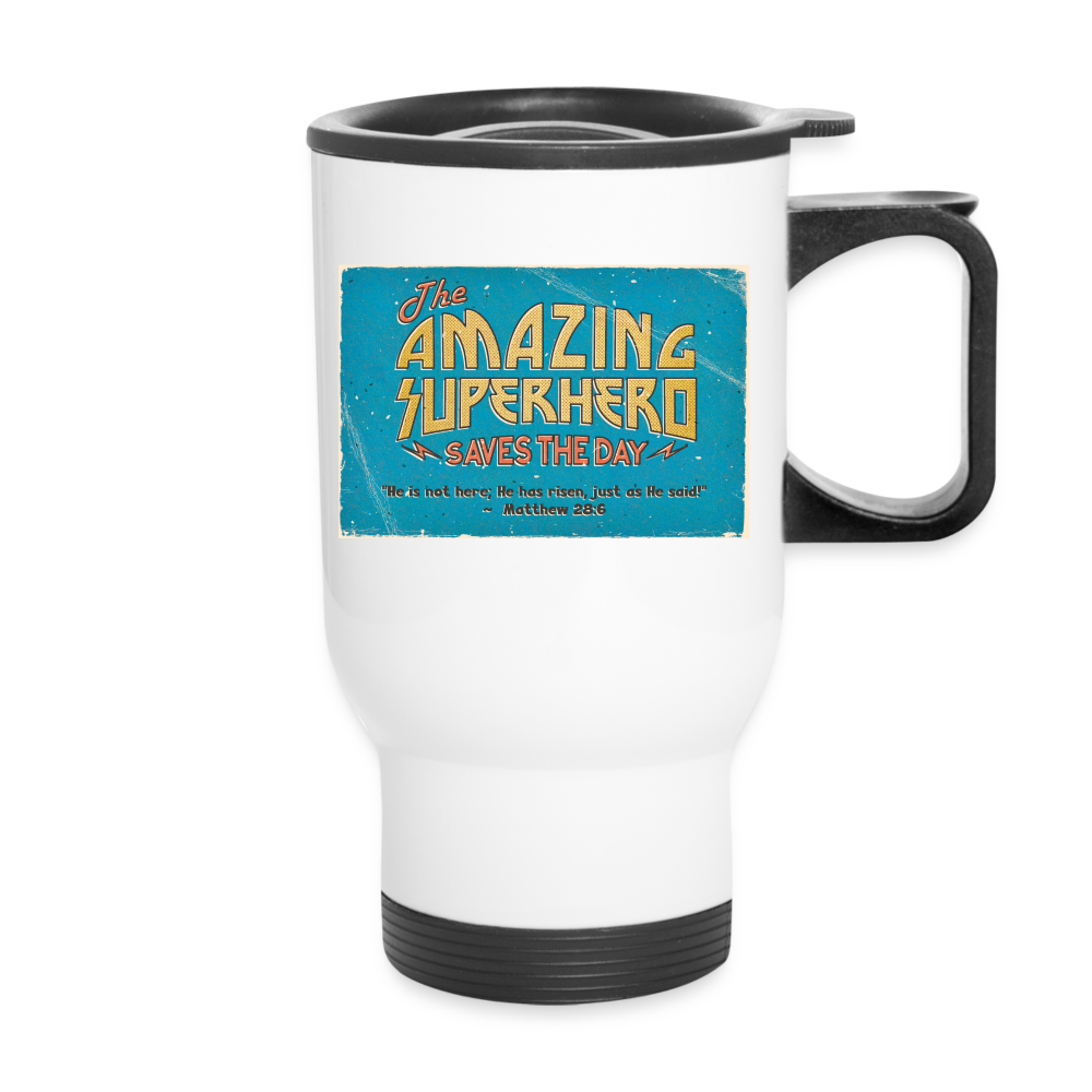 Amazing Superhero - Travel Mug - white