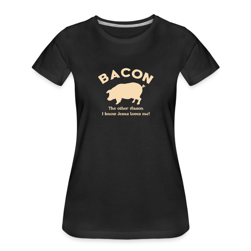 Bacon - Women’s Premium Organic T-Shirt - black