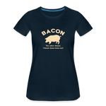 Bacon - Women’s Premium Organic T-Shirt - deep navy