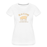 Bacon - Women’s Premium T-Shirt - white