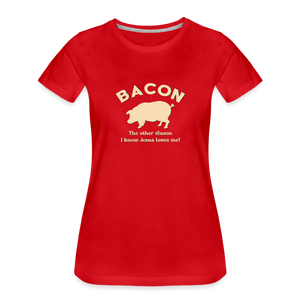 Bacon - Women’s Premium T-Shirt - red