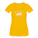 Bacon - Women’s Premium T-Shirt - sun yellow