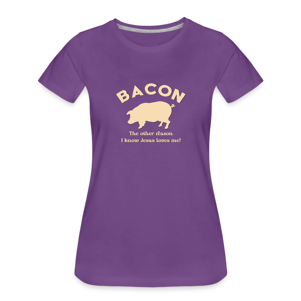 Bacon - Women’s Premium T-Shirt - purple