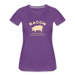 Bacon - Women’s Premium T-Shirt - purple