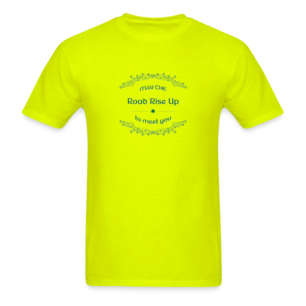 May the Road Rise Up to Meet You - Unisex Classic T-Shirt - safety green
