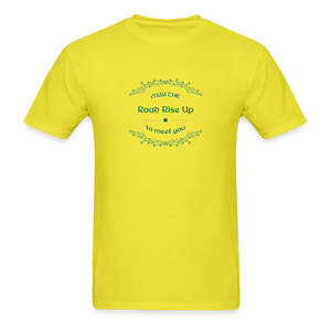 May the Road Rise Up to Meet You - Unisex Classic T-Shirt - yellow