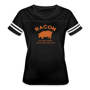 Bacon - Women’s Vintage Sport T-Shirt - black/white
