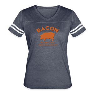 Bacon - Women’s Vintage Sport T-Shirt - vintage navy/white