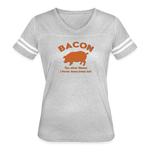 Bacon - Women’s Vintage Sport T-Shirt - heather gray/white