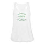 May the Road Rise Up to Meet You - Women's Flowy Tank Top - white