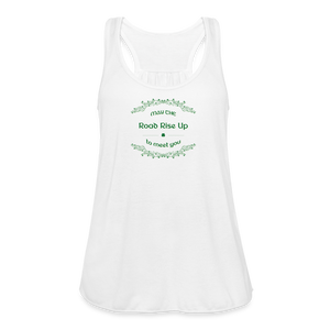 May the Road Rise Up to Meet You - Women's Flowy Tank Top - white
