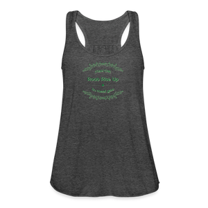 May the Road Rise Up to Meet You - Women's Flowy Tank Top - deep heather