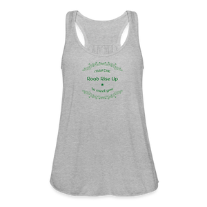 May the Road Rise Up to Meet You - Women's Flowy Tank Top - heather gray