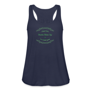 May the Road Rise Up to Meet You - Women's Flowy Tank Top - navy