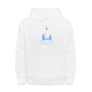 A Savior Has Been Born - Kids' Hoodie - white