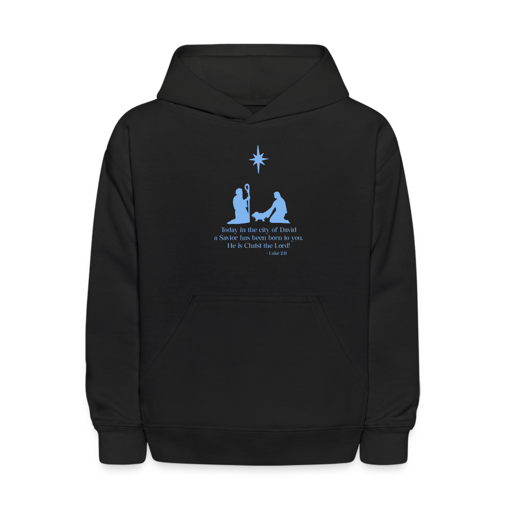 A Savior Has Been Born - Kids' Hoodie - black