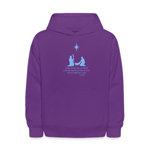 A Savior Has Been Born - Kids' Hoodie - purple