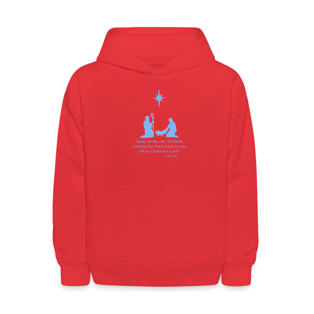 A Savior Has Been Born - Kids' Hoodie - red