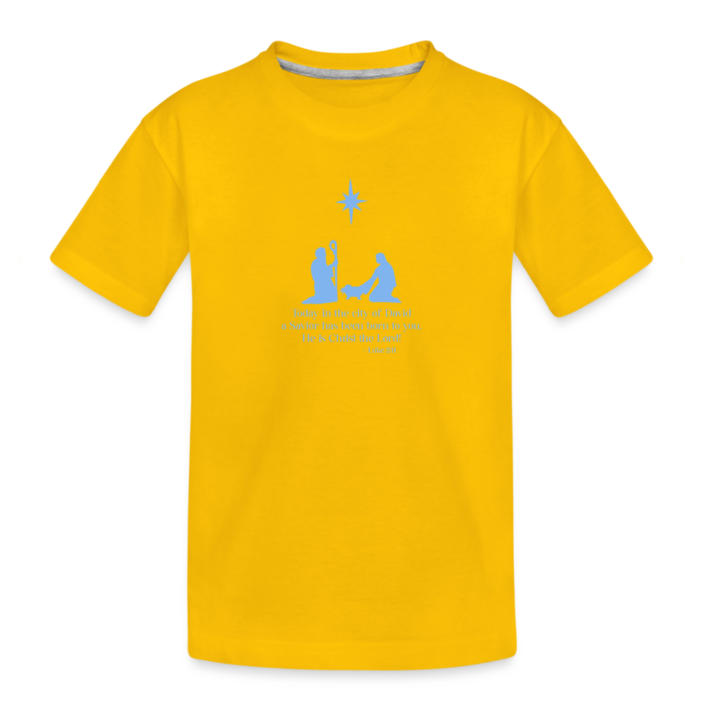A Savior Has Been Born - Toddler Premium T-Shirt - sun yellow