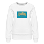 Amazing Superhero - Women’s Premium Sweatshirt - white
