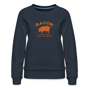 Bacon - Women’s Premium Sweatshirt - navy
