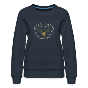 Bee Salt & Light - Women’s Premium Sweatshirt - navy