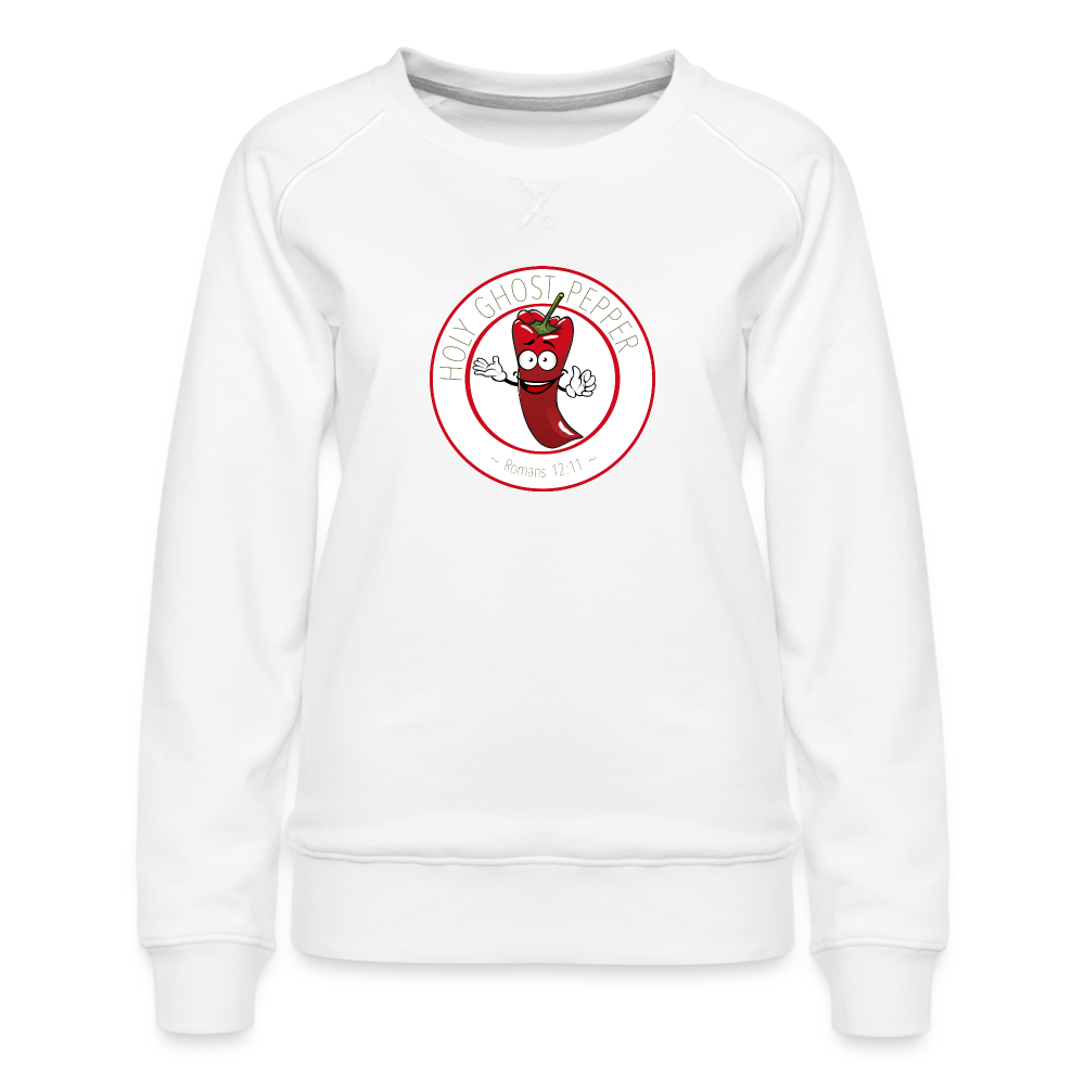 Holy Ghost Pepper - Women’s Premium Sweatshirt - white