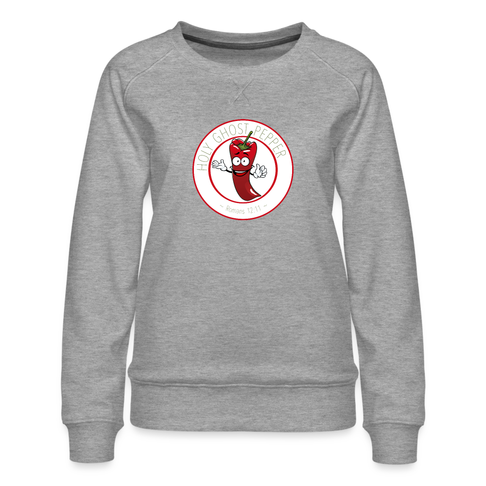 Holy Ghost Pepper - Women’s Premium Sweatshirt - heather grey