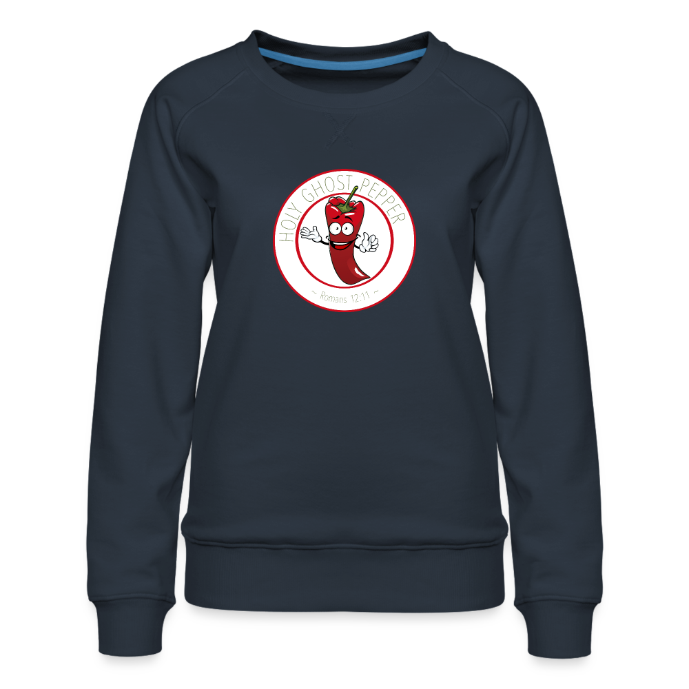 Holy Ghost Pepper - Women’s Premium Sweatshirt - navy