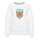Lioness of God - Women’s Premium Sweatshirt - white