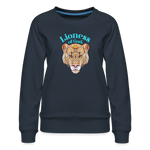 Lioness of God - Women’s Premium Sweatshirt - navy