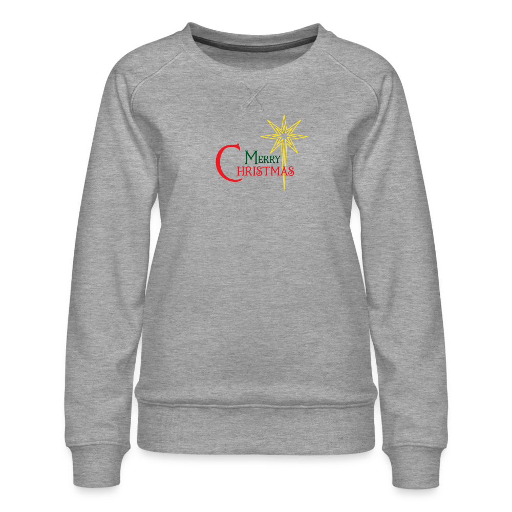 Merry Christmas - Women’s Premium Sweatshirt - heather grey