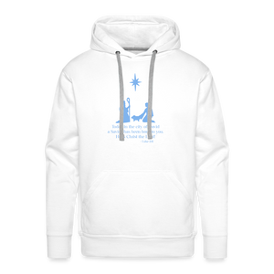 A Savior Has Been Born - Unisex Premium Hoodie - white