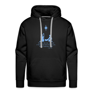 A Savior Has Been Born - Unisex Premium Hoodie - black