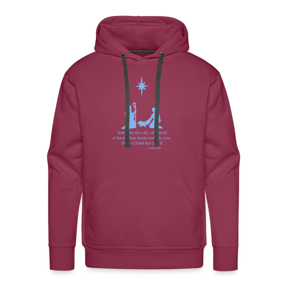 A Savior Has Been Born - Unisex Premium Hoodie - burgundy